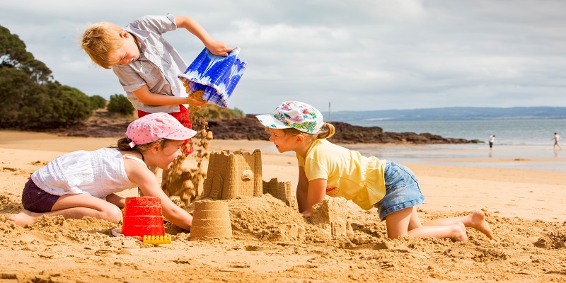 Kids on the beach