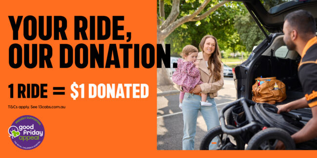 blog post Your ride, our donation. 1 ride = 1$ donated