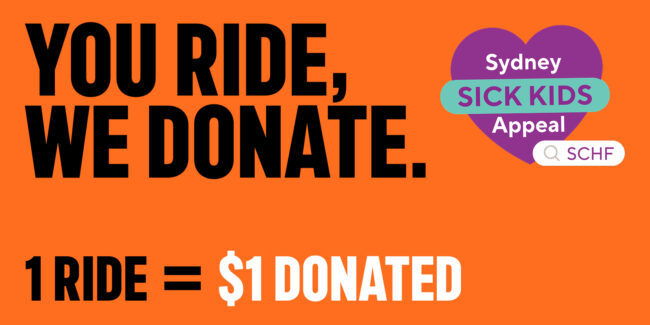 sickkids blog You ride, we donate. 1 ride = $1 donated.